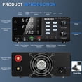 thumbnail image 2 of NICE-POWER DC Power Supply Variable 60V 10A 600W High Power Bench Power Supply with Battery Charging Button 3 Group Storage Button Lock Button Reverse connection protection, 2 of 7