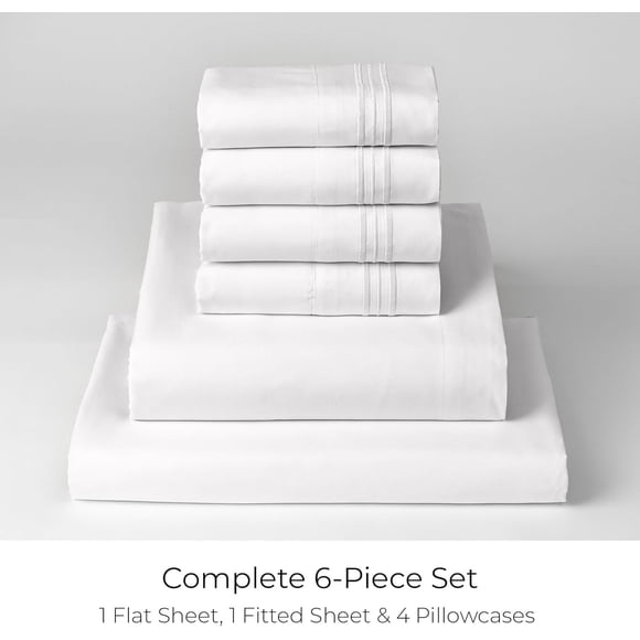 LDD Home Bamboo Luxury Comfort Microfiber Sheet Set 6PC