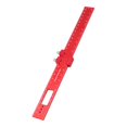 thumbnail image 1 of Aluminum Pocket Ruler Scribing Ruler Hole Punching Ruler Sliding Stop Durable Accurate Scale CNC Processes Ruler 30cm, 1 of 10