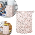 thumbnail image 1 of BKER Patterned Linen Laundry Hamper Without Lid Large Open Top Dirty Stylish And Breathable Fabric For Bedroom Or Bathroom Easy And Durable Design, 1 of 5