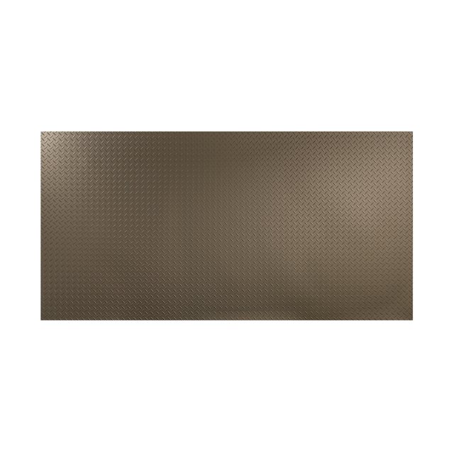Fasade Diamond Plate Argent Bronze Wall Panel 4' x 8'