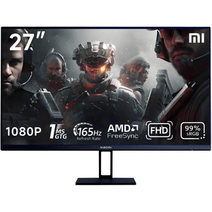 Xiaomi 27" 165Hz Moniteur de jeux FHD 1080p IPS 1ms, HDR10, FreeSync Prime, 99% sRGB, TUV Lumière bleue basse