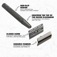 thumbnail image 3 of Silver Manual Double-Edged Razor with 10 Blades - Classic Safety Shaving Tool for Men, Includes Razor Handle and 10 Replacement Blades, Optional Colors: Matte Black, Rose Gold, Black, 3 of 6