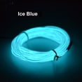 thumbnail image 3 of EL Wire Light Blue Lights 16.4ft/5m, Flexible LED Neon Light Glow EL Wire Rope Tape String Lights with Controller for Halloween Decorations Party Favor Festival Cosplay Decor, 3 of 3