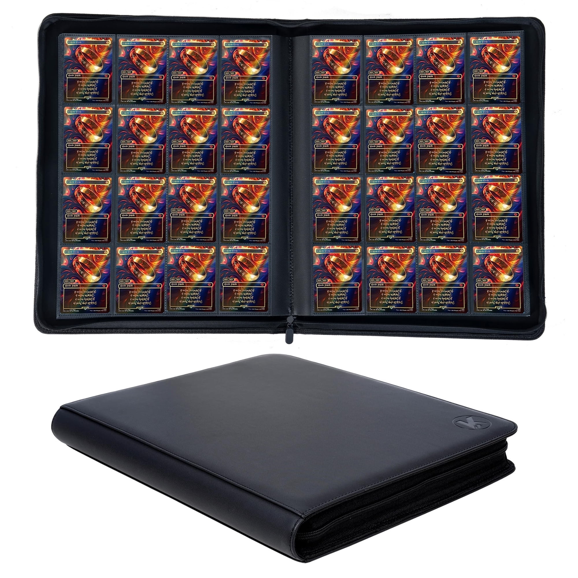 Classeur de Cartes à Collectionner à 9 Pochettes, Livre de Rangement de Cartes de Jeu Polyvalent, Imperméable et Portable pour la Maison et les Voyages