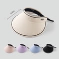 thumbnail image 3 of WEIYLL Empty Top Sun Hat Large Brim For Face Shading Adjustable Hood Circumference For Summer Sun Hat White for -, 3 of 4