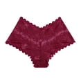 thumbnail image 1 of Penkiiy sous-Vêtements pour Femmes Femmes Lingerie Aguichant en Dentelle Strings Culottes sous-Vêtements pour Dames sous-Vêtements Rouges, 1 of 2