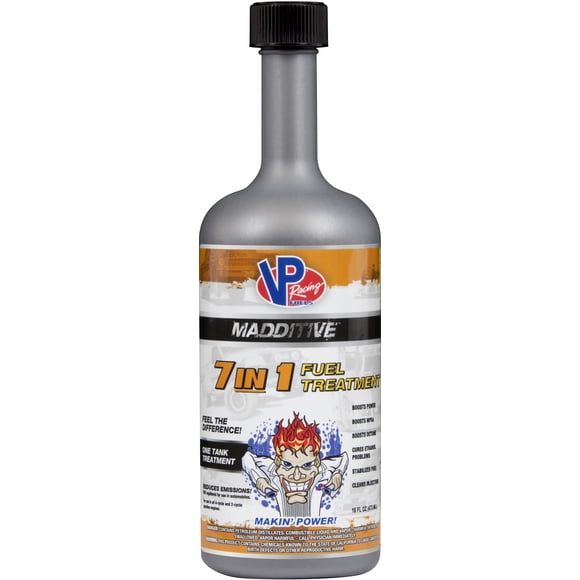 VP Racing Fuels Fuel Additif 2848 pour Essence; Traitement de Carburant 7-en-1; Simple; Bouteille de 16 Onces