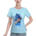 thumbnail image 1 of Women's Basic Short Sleeve T-Shirt Super Saiyan, 1 of 6