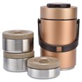 thumbnail image 2 of Thermal Bento Box, 2.3L Portable Insulated Food Food Jar  For Student For Work For Travel Gold, 2 of 8