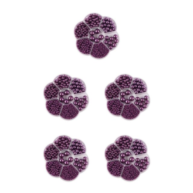 Baohd 1/2/3/5 1150pack/lot Bead Accessories Easy To Thread Wide Application Not Easy To Fade Deep purple 5PCS