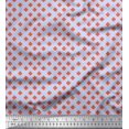 thumbnail image 1 of Soimoi Georgette Viscose Fabric Clover Leaves Print Sewing Fabric Yard 42 Inch Wide, 1 of 3