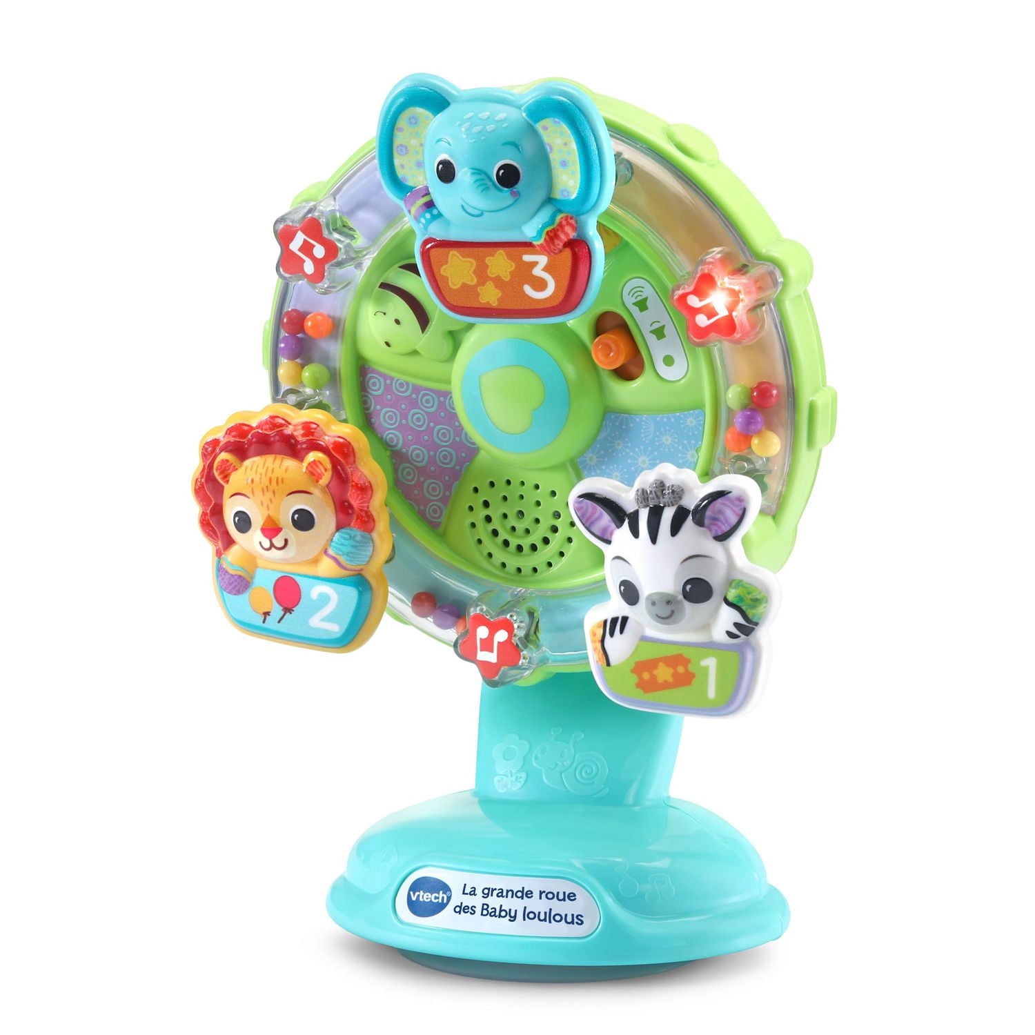 VTech La grande roue des Baby loulous - Jouet interactif pour bébé avec ventouse - Version française