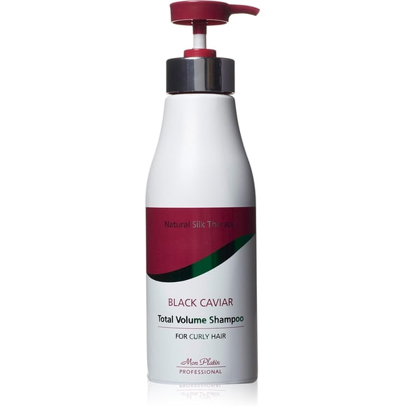 Mon Platin Natural Silk Therapy Black Caviar Total Volume Shampoo for Curly Hair 500ml 17fl.oz