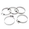 thumbnail image 1 of Unique Bargains 5Pcs 40mm-64mm Metal Adjustable Band Hose Clamp Cable Tight Click, 1 of 1