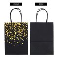 thumbnail image 3 of LOLIPPYY 12Pcs Black Paper Tote Bags Thick Foldable Eco Friendly Durable Storage Bags, 3 of 8