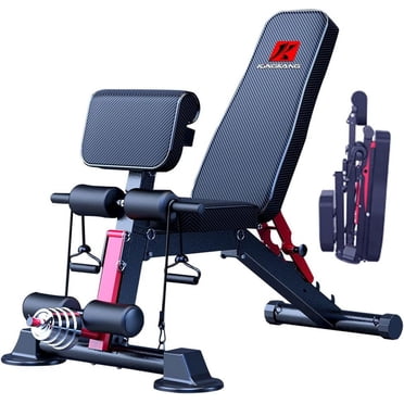 K KINGKANG Banc de Musculation Réglable Banc Utilitaire d'Entraînement pour Gym à la Maison, Bancs Pliables Inclinables pour l'Entraînement de Tout le Corps, Poids Maximal 800 Lb