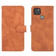 thumbnail image 2 of Pour Motorola Moto G9 Power Étui à Rabat en Cuir PU avec Fentes pour Cartes, Support, Livre, Étui Folio Pliant - Brun, 2 of 5