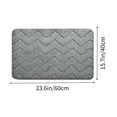 thumbnail image 4 of Iumwxz Bathroom Mat Soft and Comfortable Bathroom Floor Mat Bathroom Door Mat Bathroom Water Absorption and Non Slip Foot Mat Floor Mat Bathroom Rug Gray Polyester, 4 of 8