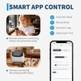 thumbnail image 3 of APP-Controlled Smart Self-Cleaning Cat Litter Box – Automatic Open-Top, Large 10.5L Odor-Free Waste Bin with Disposable Trash Bags, Multi-Cat Friendly – Cat Toilet Hygiene Solution, Light Grey, 3 of 8