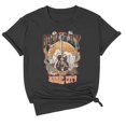thumbnail image 4 of LUOGENLI T-shirts pour Femme pour Femmes T-Shirt Décontracté Imprimé à Col Rond Uni à Manches Courtes T-Shirt pour Femmes T-shirts Graphiques T-shirts de la Saint-Valentin Gris P, 4 of 4