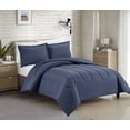 thumbnail image 2 of Swift Home Luxury 8 Piece Bed in a Bag, All Season Complete Bedding Set, Full, Indigo, 2 of 10