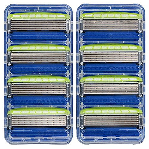 Schick Hydro 5 Sensitive Razor Blade Refills for Men, 8 Count, Unboxed