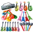 thumbnail image 1 of Trayknick PVC Inflatable Guitar Microphone Lute Musical Instrument Kids Toy Party Props Guitar, 1 of 13