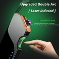 thumbnail image 3 of Electric Lighter Gift, USB Rechargeable Lighter Double Arc Electric Lighter with LED Windproof Lighter Electric Flameless Lighter Candle Lighter Christmas Men's Gift Lighters, 3 of 5