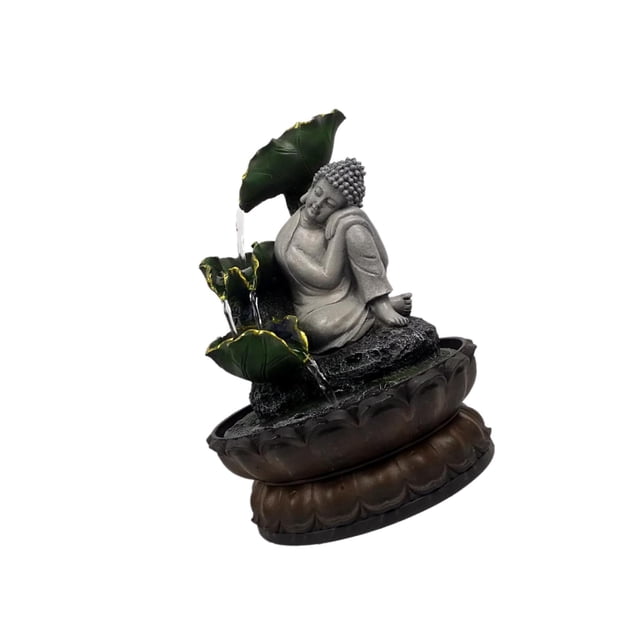Wweixi Buddha Tabletop Fountain Decor Decoration Ornament for Desktop Home Office