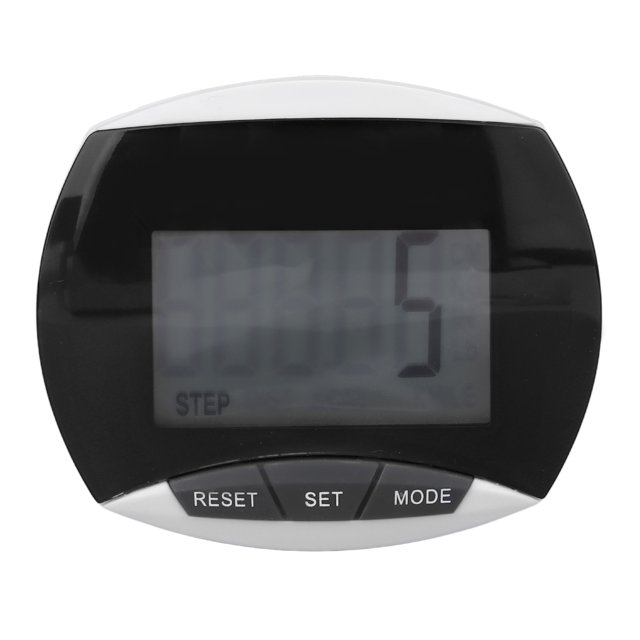 Step Counter, Safe Pedometer For Running Shopping For Adult Black