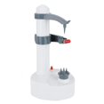 thumbnail image 2 of Éplucheur de Légumes, Éplucheur de Pommes de Terre Électrique ABS et Acier Inoxydable Multifonctionnel Ménage Électrique Automatique Éplucheur de Fruits Machine à Éplucher Cuisine Outil Machine(Blanc), 2 of 14