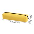 thumbnail image 3 of Yellow Students Simple Oxford Cloth Pencil Bag Large Capacity Stationery Organizer Compact Opening Design Yellow School Supply, 3 of 6