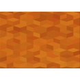 thumbnail image 1 of Ahgly Tapis Rectangulaire Lavable en Machine Intérieur Transitionnel Néon Orange, 5 Pieds x 8 Pieds, 1 of 7