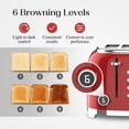 thumbnail image 4 of Salton NuRetro Digital 4 Slice Toaster, Space Cherry Model ET2184RD, 4 of 8