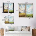 thumbnail image 4 of Designart "pasture Bold Horizon II" Meadow Framed Wall Art Set Of 2 - Green Landscapes Frame Gallery Set For Office Decor, 4 of 6
