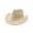 Beige, variant on Aocisk Women Men Western Cowboy Straw Sun Hat with Shapeable Wide Brim for Summer Beach Outdoor White One Size