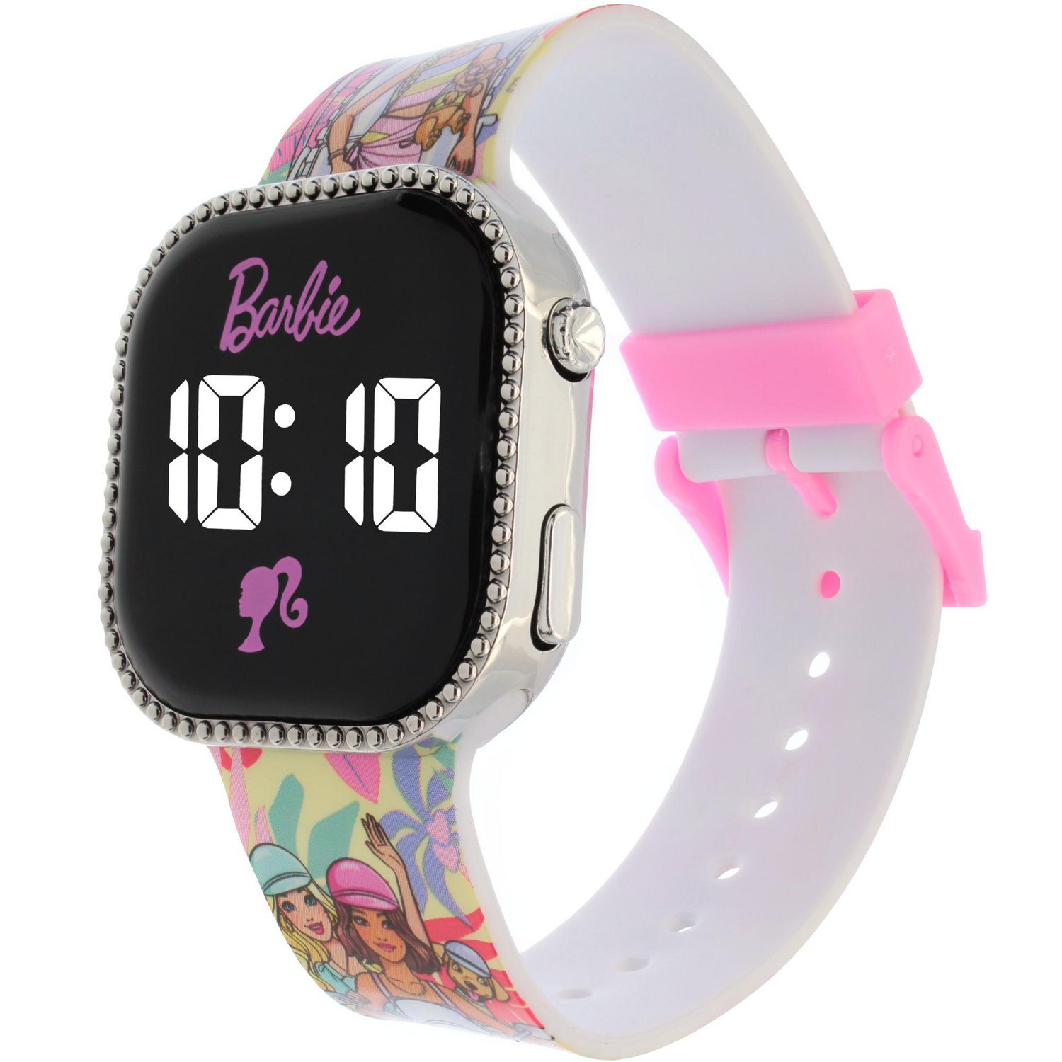 Montre LED pour enfants Hello Kitty avec bracelet à imprimé de personnages amusant