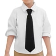 thumbnail image 1 of Hiiyo Infant Boys Long Sleeve Dress Shirt School Uniform Solid Color Button Down Shirt, Sizes 6M-9Y, 1 of 4