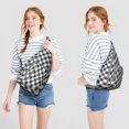 thumbnail image 2 of Abstract Plaid Sling Backpack - Modern Artistic Checkered Pattern Shoulder Bag, Durable Pack for Outdoor Adventures, 2 of 4