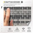 thumbnail image 4 of Outsunny 5-Piece Patio Furniture Set Rattan Wicker Conversation Set, Grey, 4 of 10