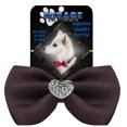 thumbnail image 1 of Crystal Heart Widget Pet Bowtie Brown, 1 of 1