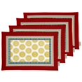 thumbnail image 1 of Vargottam Placemats- Placemat For Dining Table, Set Of 4- Printed & Reversible CottonNapkin-IndoorPlacematsFor Home & Kitchen Dining Table- Asian (Multicolor), 1 of 5