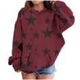 thumbnail image 1 of RXIRUCGD Sweat à Capuche Imprimé à Manches Longues pour Enfants, Col Rond, Adapté aux Garçons et Filles Âgés (Vin, Taille : 4-5 Ans), 1 of 3