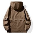 thumbnail image 5 of KIHOUT Veste Tactique pour Hommes Multi-Poches Performance Doublée en Polaire Résistante à l'Eau Coquille Souple Unisexe avec Capuche, 5 of 5