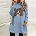 thumbnail image 1 of LSLJS Chandails Chauds d'Hiver pour Femmes, Molletonnés, à Enfiler, Col Ras du Cou, Thermiques, Longs, Hauts de sous-Vêtements, Vêtements Confortables, 1 of 6