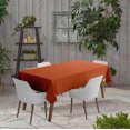 thumbnail image 2 of Vargottam Indoor/Outdoor Tablecloth 58 x 120" Inch Rectangular Tablecloth Waterproof Patio Table Cloths, Spring/Summer Table Covers for Backyard Circular Table/BBQs/Picnic - Orange, 2 of 6