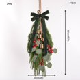 thumbnail image 4 of Ongmies Christmas Teardrop Swag, Christmas Decoration – Simulation Christmas Tree Needle Wall Hanging, Front Door & Window Pendant For Home Décor, Winter Swag For Front Door, 4 of 9