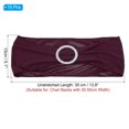 thumbnail image 2 of Unique Bargains 14'x5' Stretch Chair Sashes Bows Chair Bands Sashes with Buckle Slider Maroon 10 Pack, 2 of 5