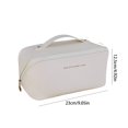 thumbnail image 2 of Trousse de Maquillage Oreiller Haut Portable Grande Capacité Sac de Rangement en Cuir Jaune, 2 of 4